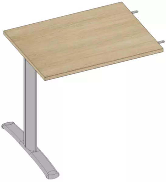 tavolo annesso regolabile in altezza,per gamba a C,AxlxP 620-820x800x800mm