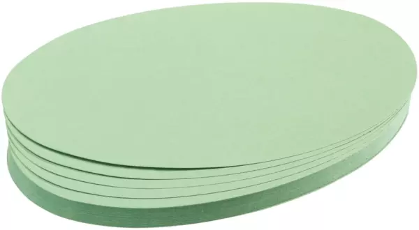 Moderationskarte,oval,HxB 110x 190mm,hellgrün
