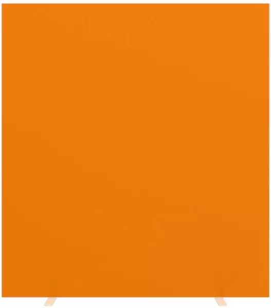 Trennwand,Textil,HxB 1740x 1600mm,Wand Stoff,orange, Gestell weiß,Füße