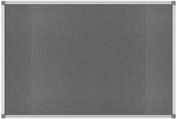Pinntafel,HxB 600x900mm,pinn- bar,Tafel Filz,grau,Rahmen Alu silber