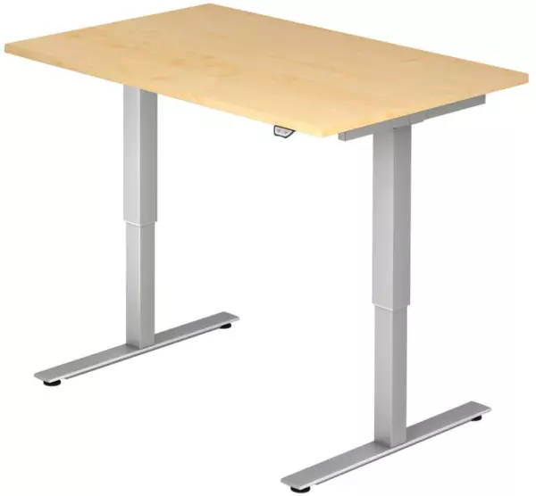 Elektrisch hvst. Steh-Sitz- Schreibtisch,HxBxT 730-1190x 1200x800mm,Platte Ahorn