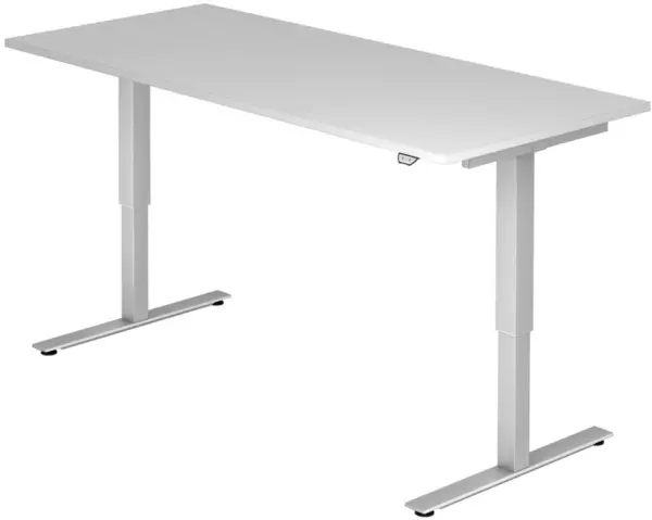 Elektrisch hvst. Steh-Sitz- Schreibtisch,HxBxT 730-1190x 1800x800mm,Platte grau