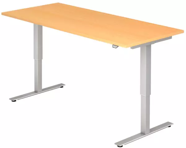 Elektrisch hvst. Steh-Sitz- Schreibtisch,HxBxT 730-1190x 1800x800mm,Platte Buche