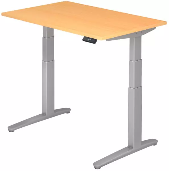 Elektrisch hvst. Steh-Sitz- Schreibtisch,HxBxT 650-1300x 1200x800mm,Platte Buche