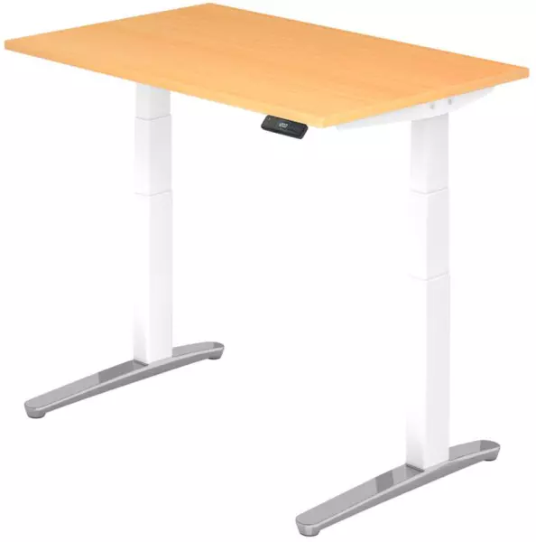 Elektrisch hvst. Steh-Sitz- Schreibtisch,HxBxT 650-1300x 1200x800mm,Platte Buche