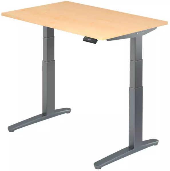 Elektrisch hvst. Steh-Sitz- Schreibtisch,HxBxT 650-1300x 1200x800mm,Platte Ahorn