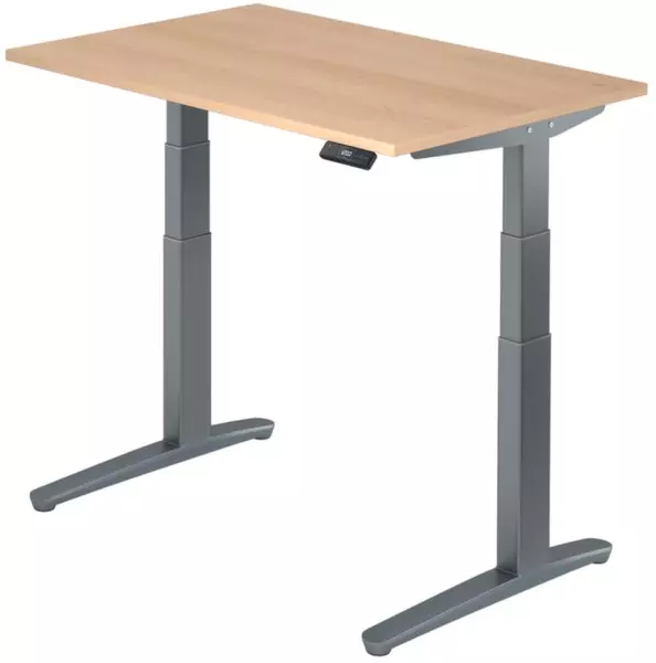 Elektrisch hvst. Steh-Sitz- Schreibtisch,HxBxT 650-1300x 1200x800mm,Platte Eiche