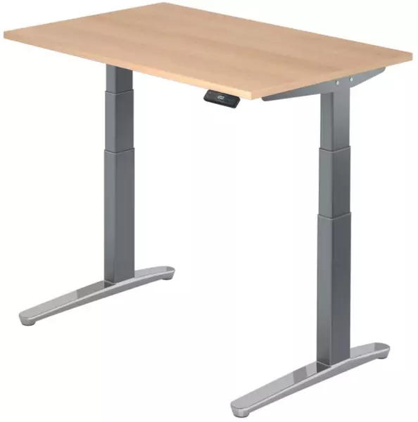 Elektrisch hvst. Steh-Sitz- Schreibtisch,HxBxT 650-1300x 1200x800mm,Platte Eiche
