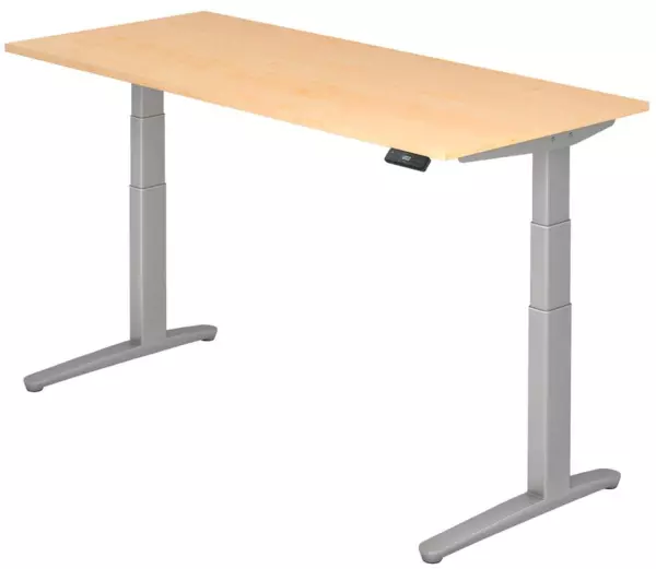 Elektrisch hvst. Steh-Sitz- Schreibtisch,HxBxT 650-1300x 1800x800mm,Platte Ahorn