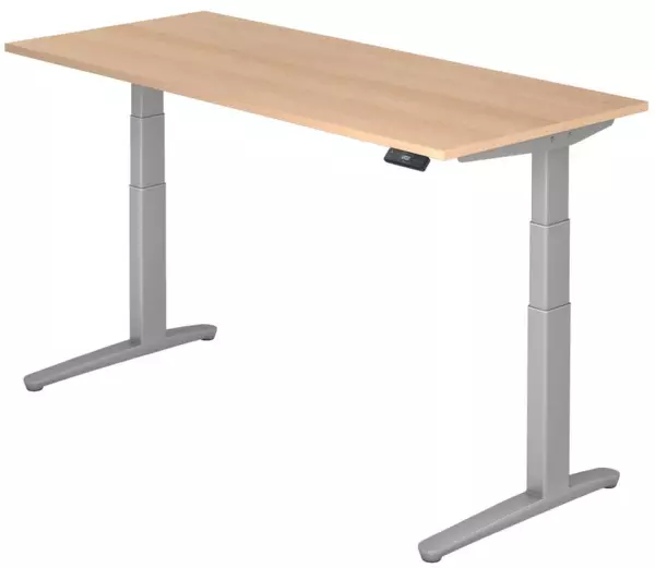 Elektrisch hvst. Steh-Sitz- Schreibtisch,HxBxT 650-1300x 1800x800mm,Platte Eiche