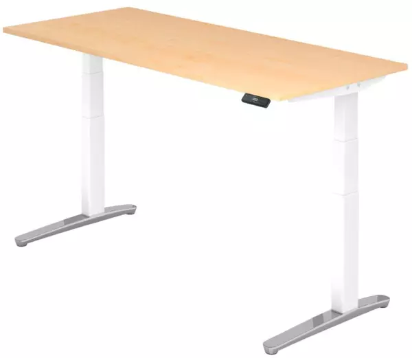 Elektrisch hvst. Steh-Sitz- Schreibtisch,HxBxT 650-1300x 1800x800mm,Platte Ahorn