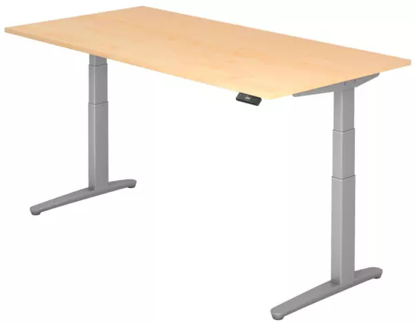 Elektrisch hvst. Steh-Sitz- Schreibtisch,HxBxT 650-1300x 2000x1000mm,Platte Ahorn