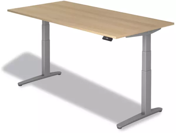 Elektrisch hvst. Steh-Sitz- Schreibtisch,HxBxT 650-1300x 2000x1000mm,Platte Eiche
