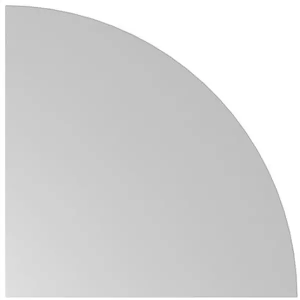 Verkettungselement,BxT 800x 800mm,Platte grau,rund,Konsole silber