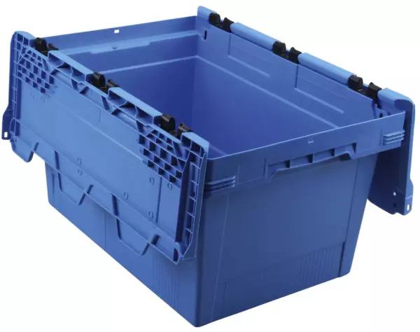 contenitore riutilizzabile Euronorm,AxLxl 349x600x400mm, PP,blu,pareti chiuso