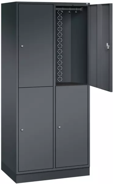 armoire vestiaire grand volume,HxlxP 1950x820x500mm,2x 2compart.
