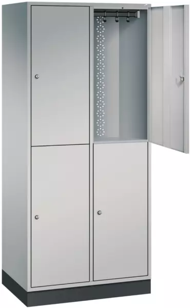 armoire vestiaire grand volume,HxlxP 1950x820x500mm,2x 2compart.