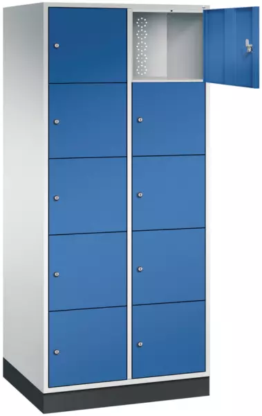 armoire multicases grand volume,RAL7035/RAL5010,HxlxP 1950x820x600mm