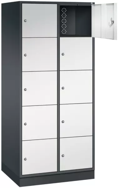 armoire multicases grand volume,RAL7021/RAL7035,HxlxP 1950x820x600mm