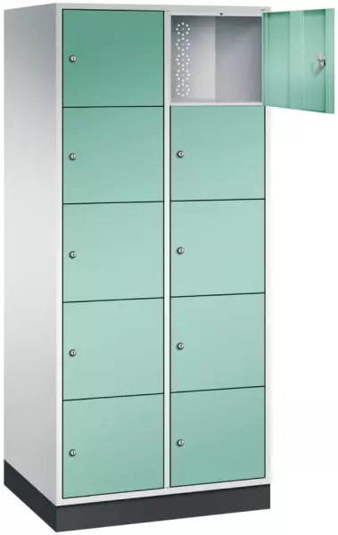 armoire multicases grand volume,RAL7035/RAL6027,HxlxP 1950x820x600mm