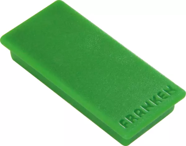 magnete,c. protezione anti- graffio,Axl 23x50mm,verde, forza di adesione 1kg