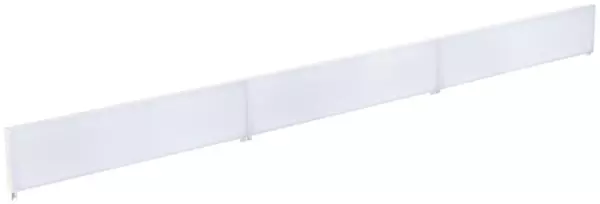 Tischtrennwand,HxBxT 330x1600x 40mm,Wand Stoff,weiß