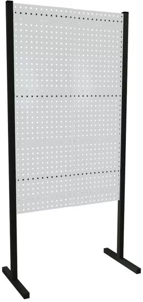 Lochplatten-Trennwand,Einzel- feld,gesamt B 1000mm, 2xLochplatte,Platte H 1500mm