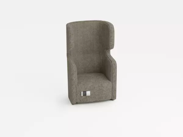 fauteuil,1 sièges,insonori- sant,tissu beige,HxlxP 1330x 860x760mm,prise de courant