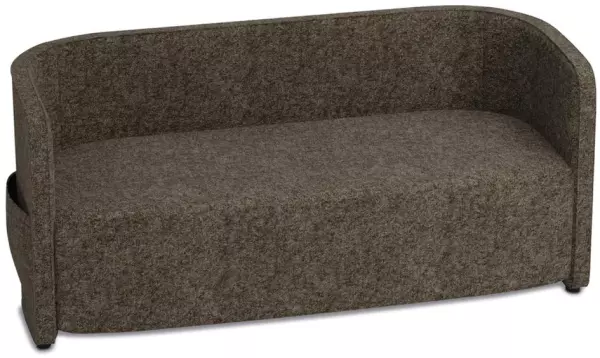 Sofa,2-Sitzer,Stoff braungrau, HxBxT 760x1570x760mm,2 Sei- tentaschen