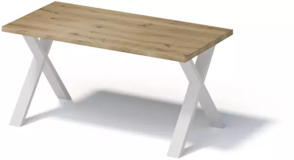 tavolo per riunioni,AxlxP 720x 1600x800mm,rettangolare,telaio a X bianco traffico