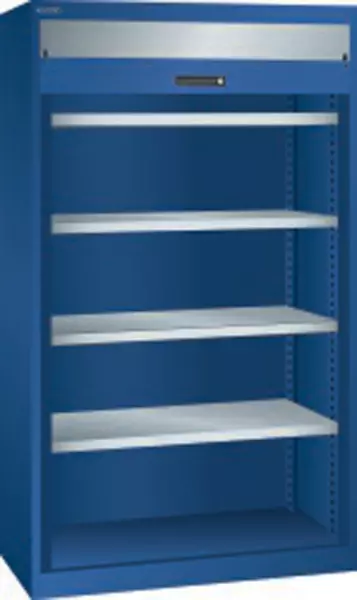 Schwerlast-Rollladenschrank, HxBxT 1950x1100x641mm,Lackie- rung RAL5010