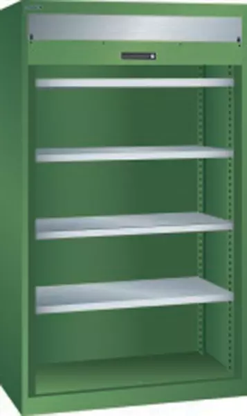 Schwerlast-Rollladenschrank, HxBxT 1950x1100x641mm,Lackie- rung RAL6011