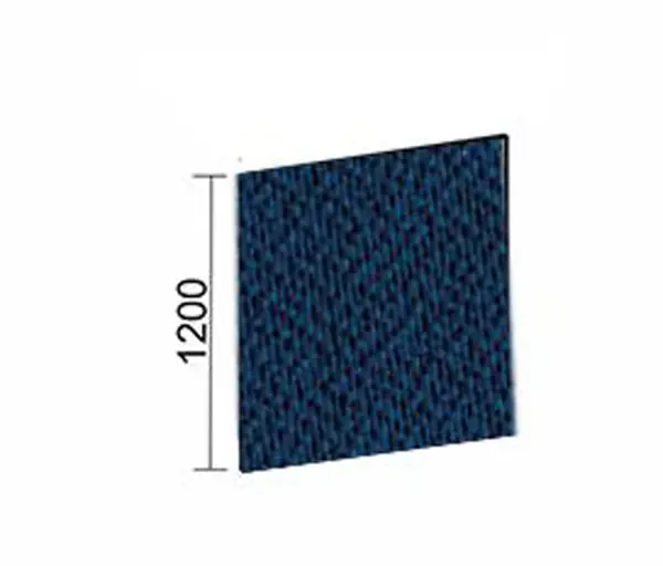 parete mobile fonoassorbente, AxlxP 1200x1000x41mm,parete tessuto,blu