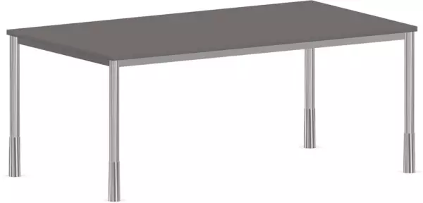 Höhenverstellbarer Schreibti- sch,HxBxT 720-840x1800x1000mm, Platte Holz,BZ-grau