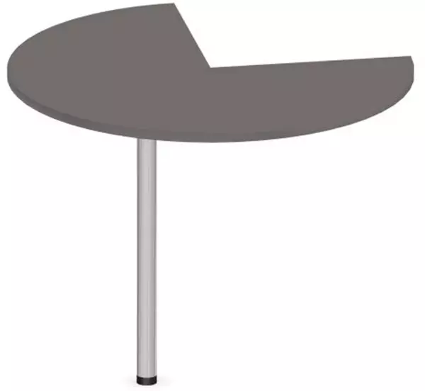 tavolo annesso regolabile in altezza,AxØ 720-840x1000mm,BZ- grigio