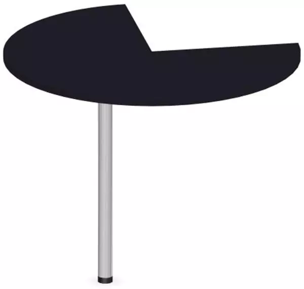 tavolo annesso regolabile in altezza,AxØ 720-840x1000mm,CC- nero