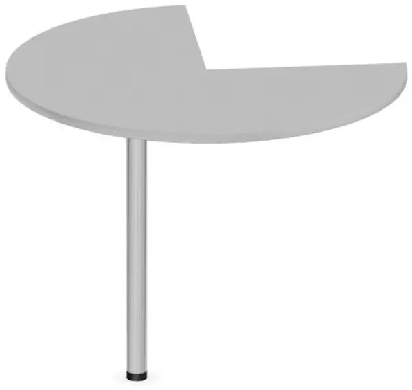 tavolo annesso regolabile in altezza,AxØ 720-840x1000mm,MP- grigio chiaro