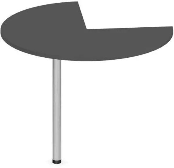 tavolo annesso regolabile in altezza,AxØ 720-840x1000mm,MS- grigio scuro