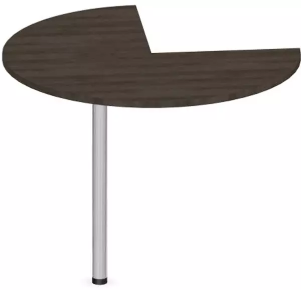 tavolo annesso regolabile in altezza,AxØ 720-840x1000mm,NV marrone Hickory