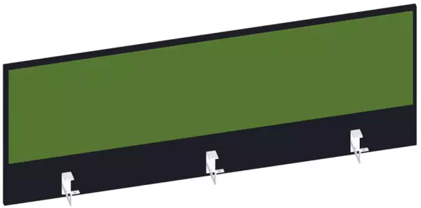 Thekenblende,f. Schreibtisch, Anbau hinten,B 1400mm,CC-sch- warz,BN7048-grün