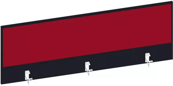 Thekenblende,f. Schreibtisch, Anbau hinten,B 1400mm,CC-sch- warz,BN4011-rot