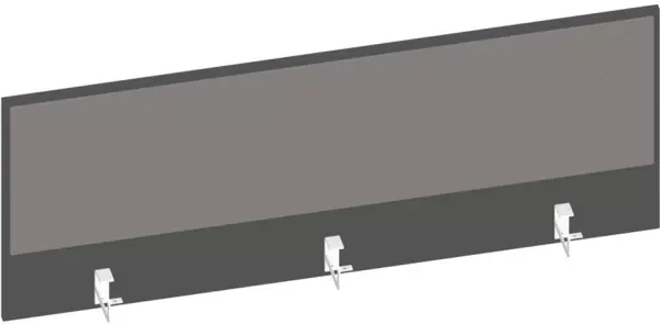 Thekenblende,f. Schreibtisch, Anbau hinten,B 1400mm,MS-dun- kelgrau,BN8078-grau