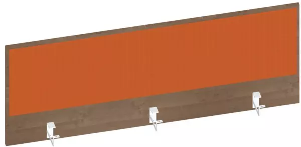 Thekenblende,f. Schreibtisch, Anbau hinten,B 1400mm,NT- Cherry,BN3012-orange