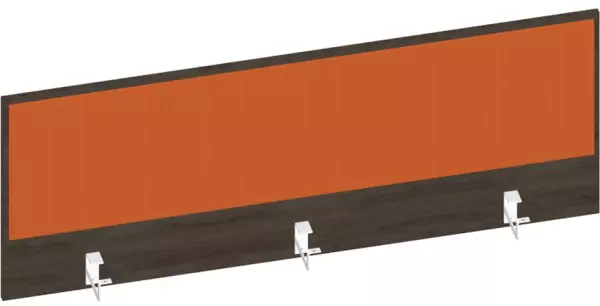 Thekenblende,f. Schreibtisch, Anbau hinten,NV Braun Hickory, BN3012-orange