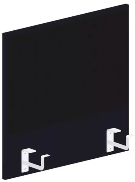 Thekenblende,f. Schreibtisch, Anbau links,B 600mm,CC-sch- warz,BN8033-schwarz