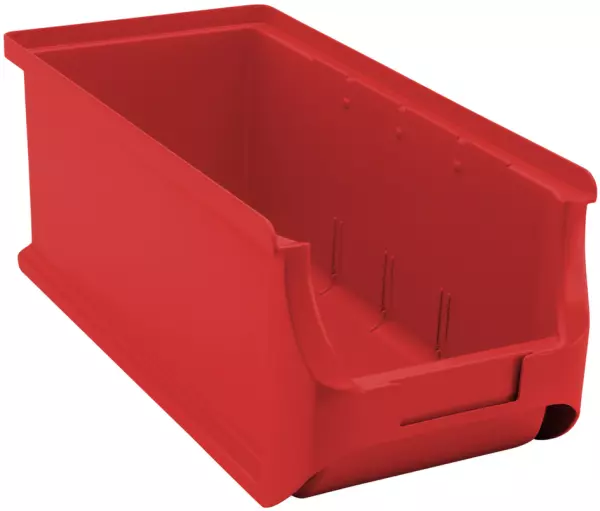 Sichtlagerkasten,HxBxT 125x 150x320mm,PP,rot