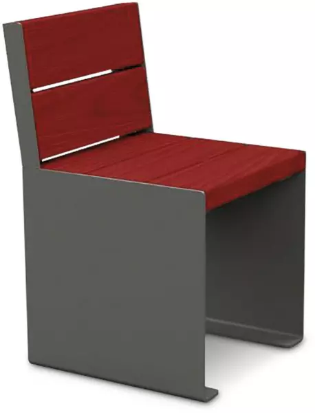 Stuhl,B 450mm,3 Latten,Holz- Sitz Mahagoni,Sitz H 450mm, Holz-Rücken Mahagoni