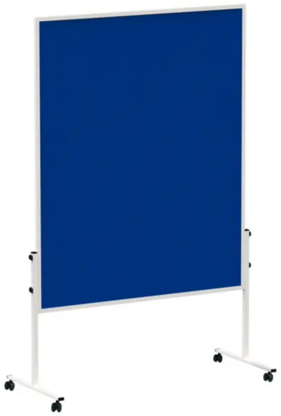 Moderationstafel,H 1935mm, Tafel HxB 1500x1200mm,Tafel Filz,blau,pinnbar