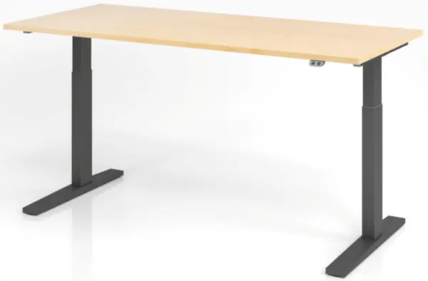 Elektrisch hvst. Steh-Sitz- Schreibtisch,HxBxT 700-1200x 1800x800mm,Platte Ahorn