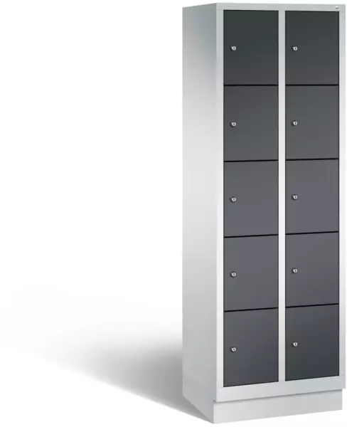 armoire multicases,HxlxP 1800x 600x500mm,corps RAL7035,façade RAL7021